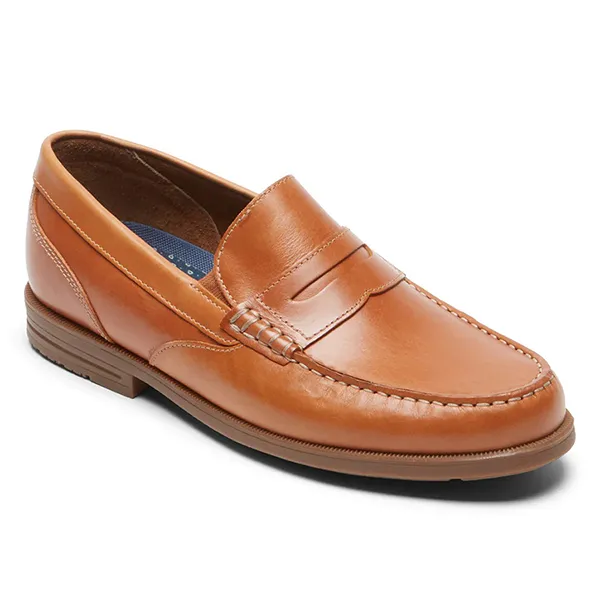 Giày Lười Nam Rockport Preston Penny Loafer Màu Nâu Size 40