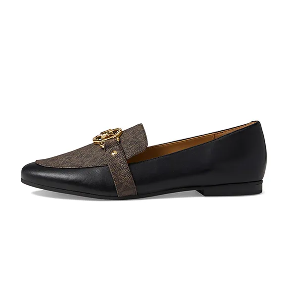 Giày Lười Nữ Michael Kors MK Women's Rory Loafer Màu Nâu/Đen