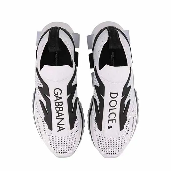 Giày Sneaker Nam Dolce & Gabbana D&G Sorrento Turnschuhe White CS1823AW478-89697 Màu Trắng Đen