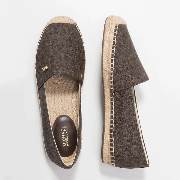 Giày Slip On Michael Kors Mk Kendrick Logo Slip-On Espadrille 40R6KNFP1B Màu Nâu