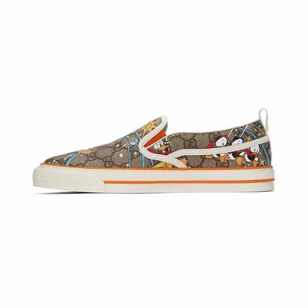Giày Slip On Nam Gucci GC Disney X GC Donald Duck Phối Màu