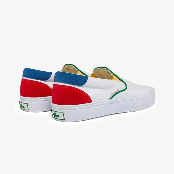 Giày Slip On Nam Lacoste Jump Serve Canvas Accent 43CMA0034 Phối Màu