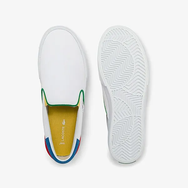 Giày Slip On Nam Lacoste Jump Serve Canvas Accent 43CMA0034 Phối Màu