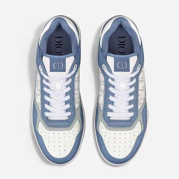 Giày Sneaker Nam Dior B27 Low-Top 3SN272ZIJ H580 Màu Xanh Trắng