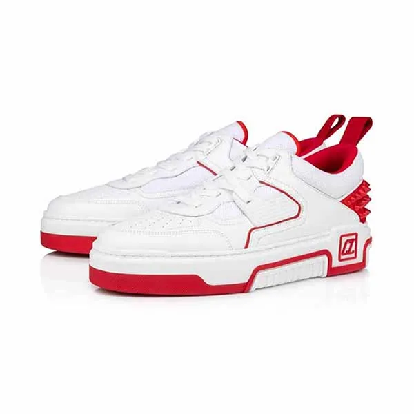 Giày Sneaker Nam Dior Calf Leather, Suede And Nappa Leather 3230887J679 White Màu Trắng Đỏ - Giày - Vua Hàng Hiệu
