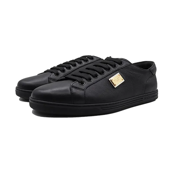 Giày Sneaker Nam Dolce & Gabbana D&G Tag Gold CS1735AN99080999 Màu Đen Size 40 - Giày - Vua Hàng Hiệu