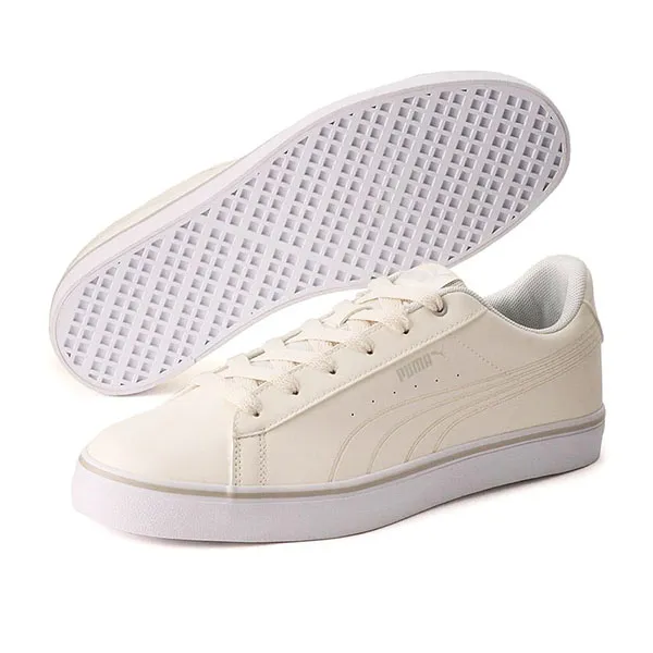 Giày Sneaker Unisex Puma V Court Vulc Puma V Coat Bulk 389908-04 White Màu Trắng Size 43.5
