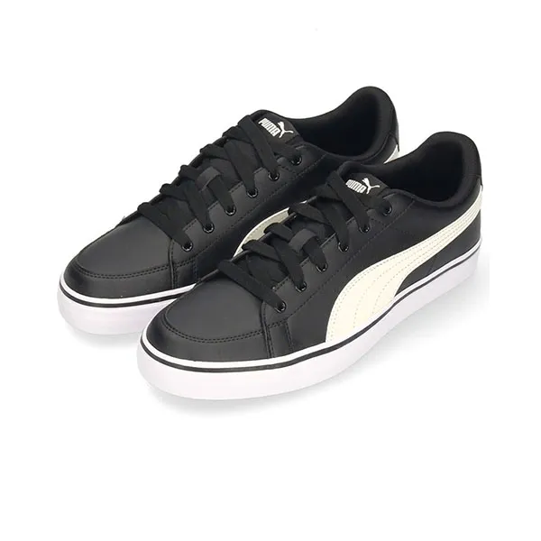 Giày Sneaker Unisex Puma V Court Vulc V Coat Bulk 389907-02 White Màu Đen Size 40 - Giày - Vua Hàng Hiệu