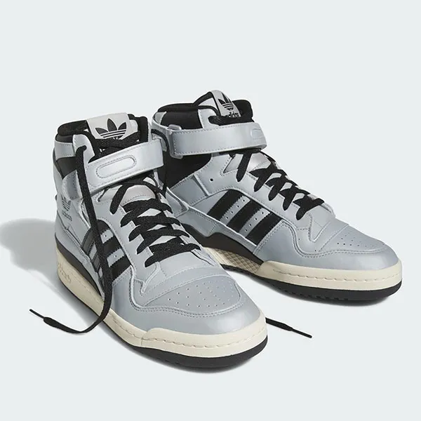 Giày Thể Thao Adidas Forum 84 High FZ6302 Màu Bạc Đen