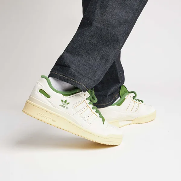 Giày Thể Thao Adidas Forum 84 Low Classic FZ6296 Màu Kem Xanh