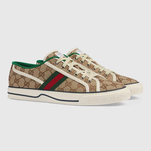Giày Thể Thao Gucci GG Tennis 1977 606111 HVK20 9766 Form To Phối Màu Size 5.5