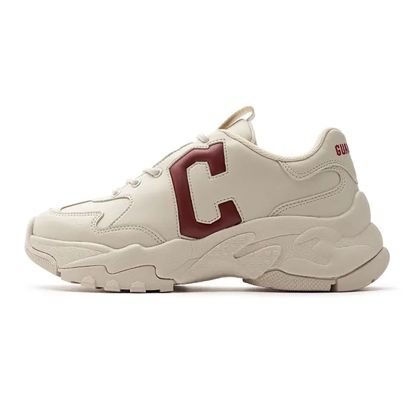 Giày Thể Thao MLB Big Ball Chunky Window Cleveland Guardians 3ASHBCW3N-45WHS Màu Be/Đỏ