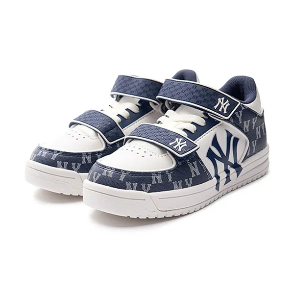 Giày Thể Thao MLB Chunky Liner Mid Denim Monogram 7ASXCD23N-50NYD Màu Xanh Navy