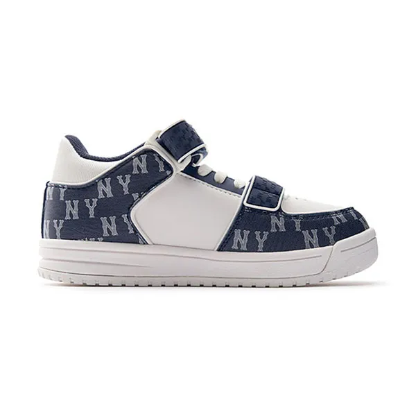 Giày Thể Thao MLB Chunky Liner Mid Denim Monogram 7ASXCD23N-50NYD Màu Xanh Navy