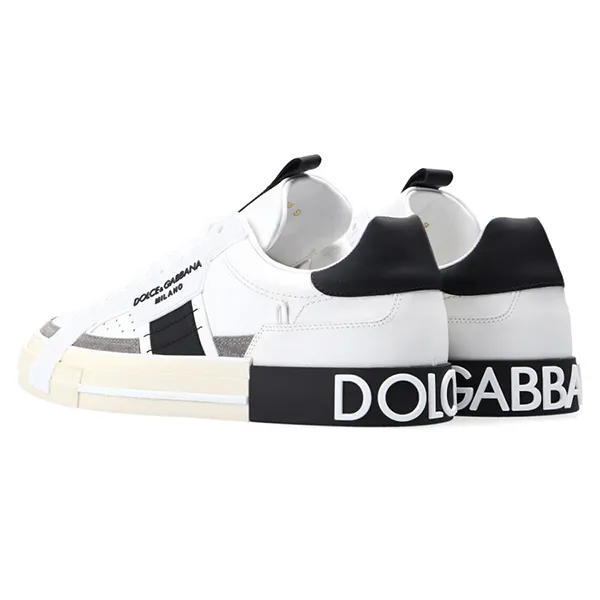 Giày Thể Thao Nam Dolce & Gabbana D&G 2.0 White Sneaker CS1863 Màu Trắng Size 6