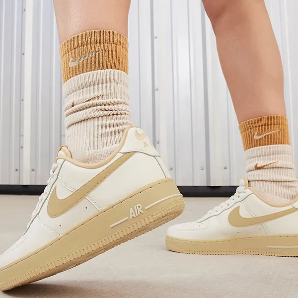 Giày Thể Thao Nike Air Force 1 '07 FZ3597-133 Màu Trắng Nâu Size 36
