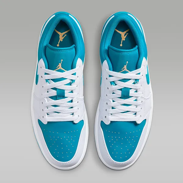 Giày Thể Thao Nike Air Jordan 1 Low 553558-174 Màu Trắng Xanh - Giày - Vua Hàng Hiệu