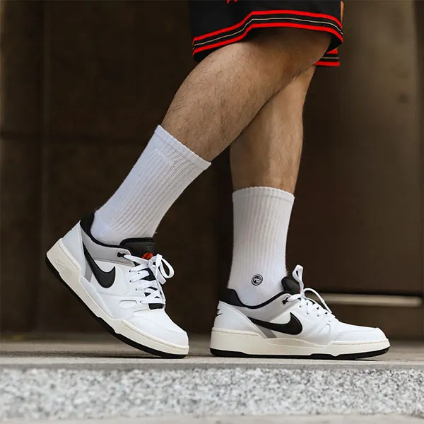 Giày Thể Thao Nike Full Force Low FB1362-101 Màu Xám Trắng Size 39 - Giày - Vua Hàng Hiệu