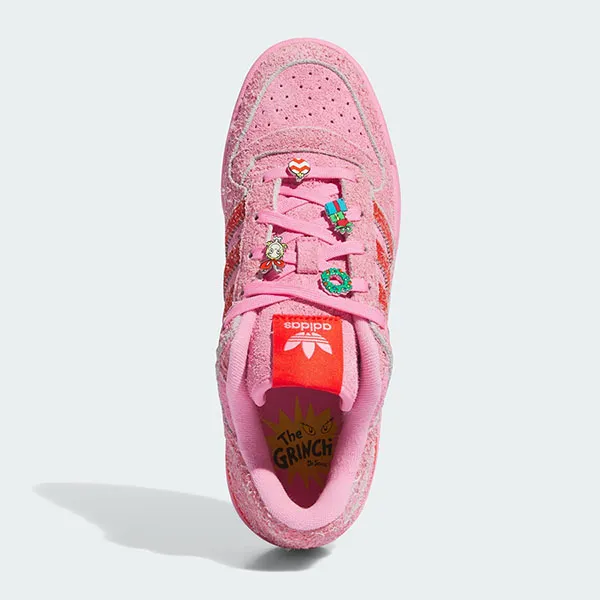 Giày Thể Thao Nữ Adidas Forum Low Cl The Grinch ID8895 Màu Hồng