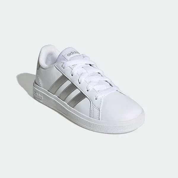 Giày Thể Thao Nữ Adidas Grand Court Lifestyle Tennis Lace-Up Shoes GW6506 Màu Trắng Bạc Size 38 2/3