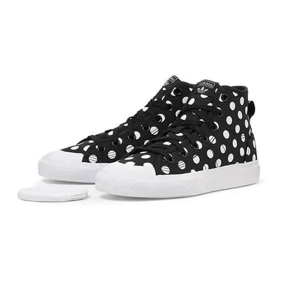 Giày Thể Thao Nữ Adidas Nizza HI ID5127 ABC Mart Màu Đen Trắng Size 36 2/3