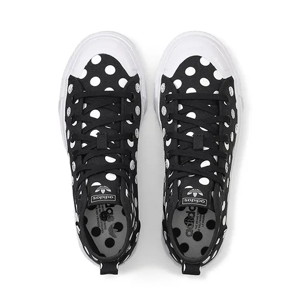 Giày Thể Thao Nữ Adidas Nizza HI ID5127 ABC Mart Màu Đen Trắng Size 36 2/3