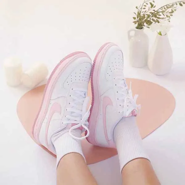 Giày Thể Thao Nữ Nike Air Force 1 White Pink CT3839-107 Màu Trắng Hồng Size 39 - Giày - Vua Hàng Hiệu