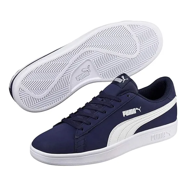 Giày Thể Thao Puma Smash V2 Back Sneakers Màu Xanh Đen Size 36