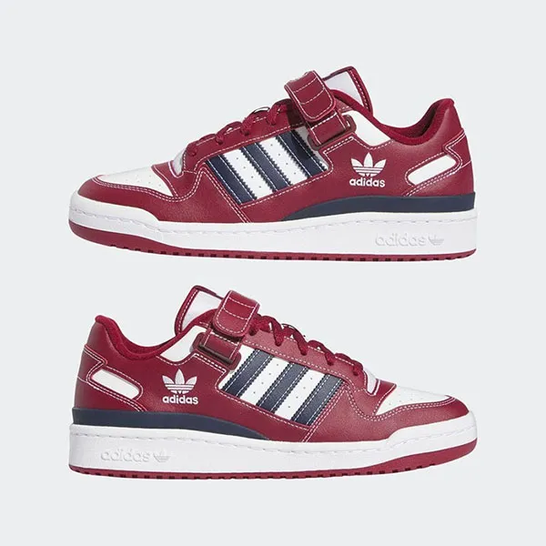 Giày Thể Thao Unisex Adidas Forum Low H03811 Màu Đỏ Đô