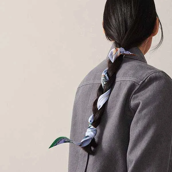 Khăn Nữ Hermès Cavalcades Twilly Màu Xanh - Thời trang - Vua Hàng Hiệu