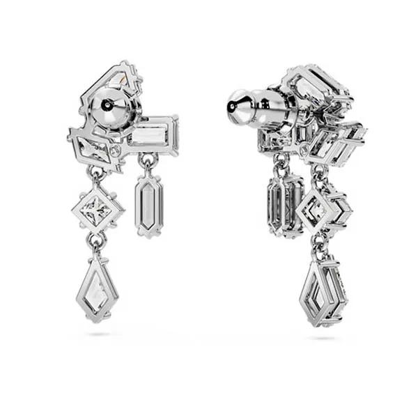 Khuyên Tai Nữ Swarovski Mesmera Drop Earrings Mixed Cuts, White, Rhodium Plated 5665825 Màu Trắng Bạc - Trang sức - Vua Hàng Hiệu