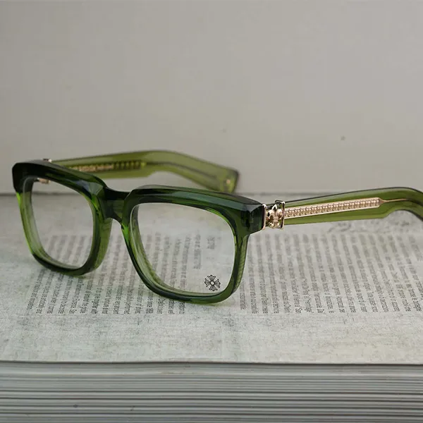 Kính Mắt Cận Chrome Hearts See You In Tea DOLV Màu Xanh - Kính mắt - Vua Hàng Hiệu