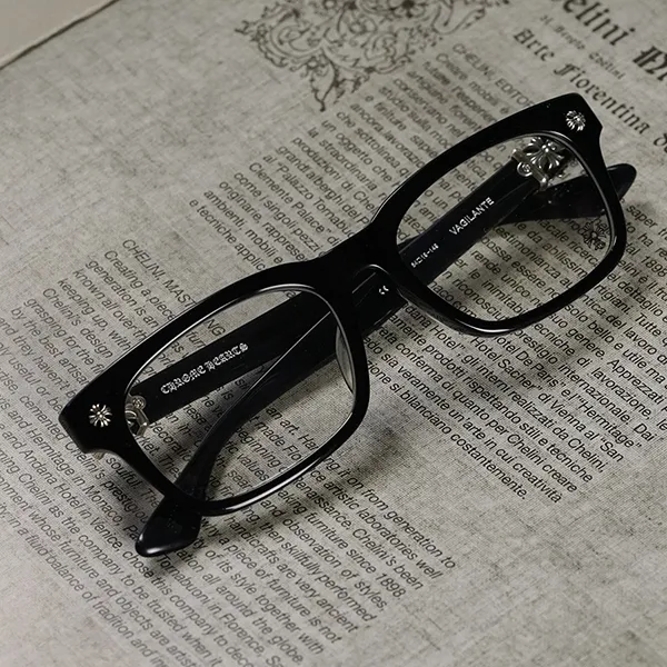 Kính Mắt Cận Chrome Hearts Vagilante BK/SS Màu Đen - Kính mắt - Vua Hàng Hiệu