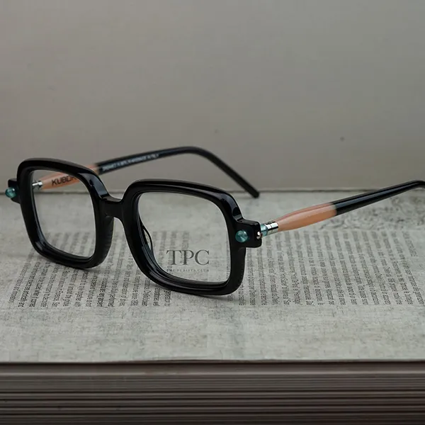 Kính Mắt Cận Kuboraum Mask P2 - BSAM Eyeglasses Màu Đen/Vàng
