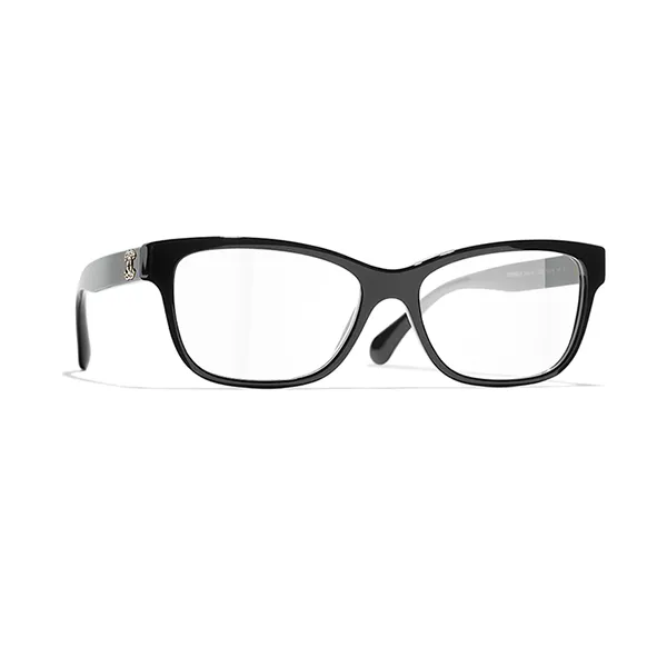 Kính Mắt Cận Nữ Chanel Eyeglasses Rectangles CH3449B C622 Màu Đen