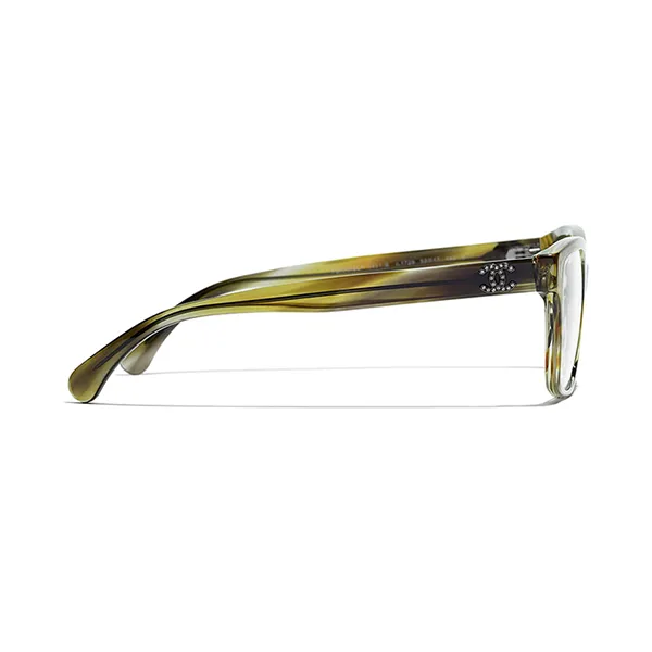 Kính Mắt Cận Nữ Chanel Eyeglasses Squares CH3451B 1729 Màu Xanh Xám