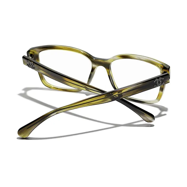 Kính Mắt Cận Nữ Chanel Eyeglasses Squares CH3451B 1729 Màu Xanh Xám