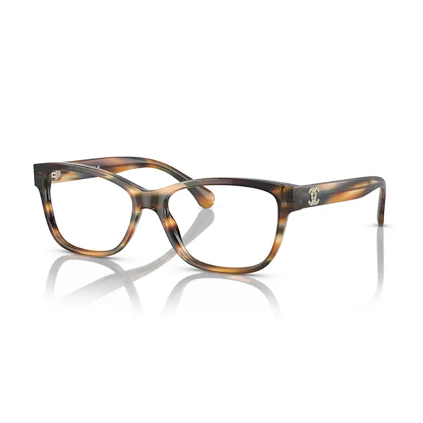Kính Mắt Cận Nữ Chanel Optical Frame CH3449B 1735 Màu Nâu Đen