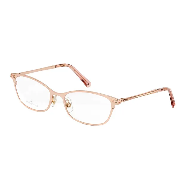 Kính Mắt Cận Nữ Swarovski Cat Eye Eyeglasses SK5318 028 51 Màu Vàng Hồng - Kính mắt - Vua Hàng Hiệu