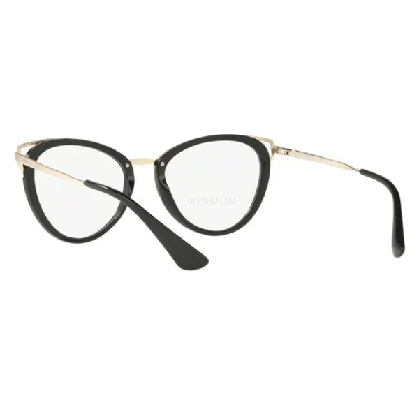 Kính Mắt Cận Prada Eyeglasses OPR 53UV 1AB10152 Màu Đen Vàng