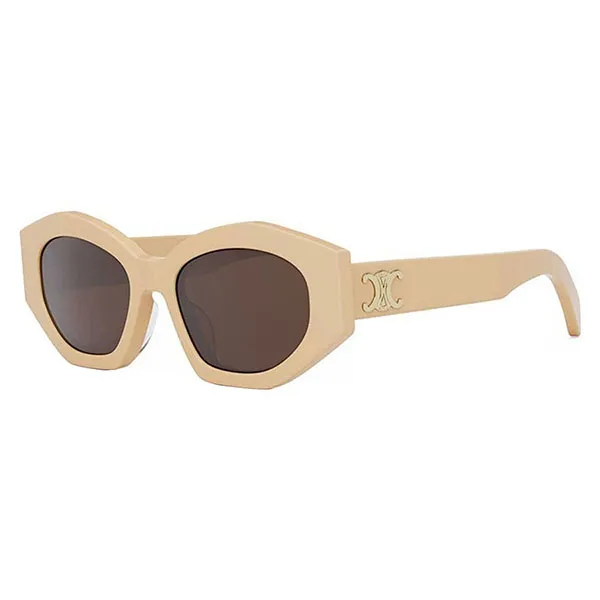 Kính Mát Celine CL40238U 57E Sunglasses Màu Be