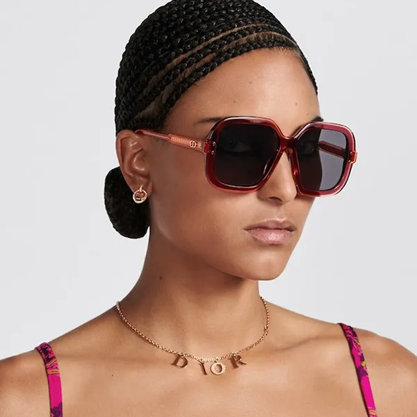 Kính Mát Dior DiorHighlight S3F 35A0 Màu Đỏ Cam - Kính mắt - Vua Hàng Hiệu