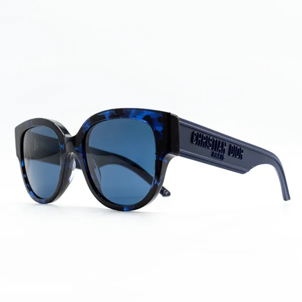 Kính Mát Nữ Dior Sunglasses Wildior BU 28B0 Màu Xanh Lam