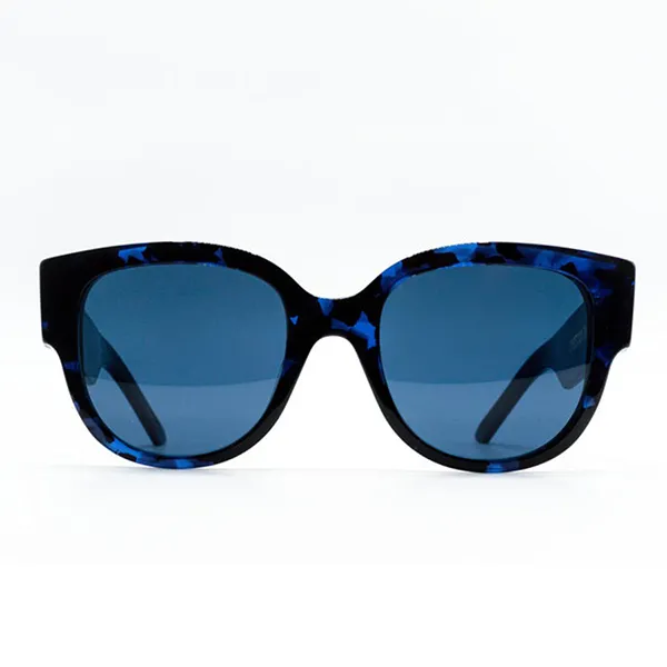 Kính Mát Nữ Dior Sunglasses Wildior BU 28B0 Màu Xanh Lam