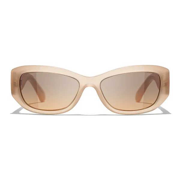 Kính Mát Nữ Chanel Rectangle Sunglasses CH5493 173111 Màu Be - Kính mắt - Vua Hàng Hiệu