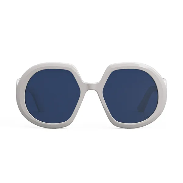 Kính Mát Nữ Dior Sunglasses Dior Bobby R1U 95B0 Màu Xanh/Trắng