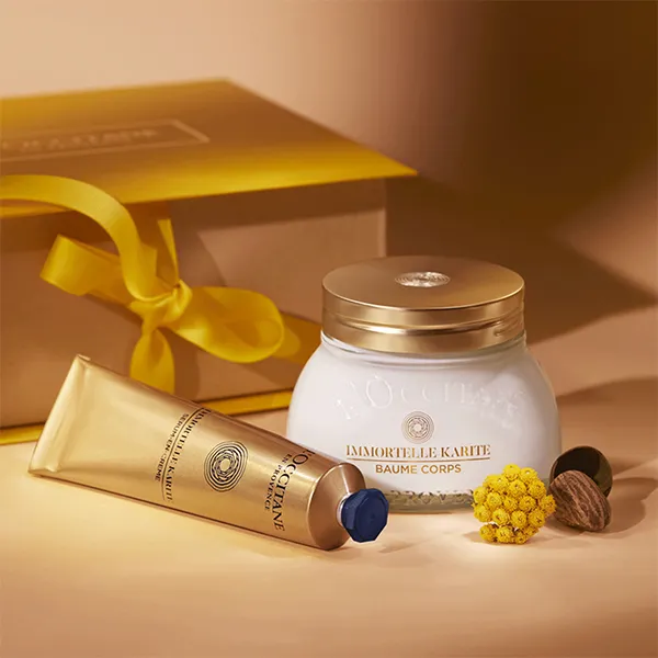 Bộ Sản Phẩm Dưỡng Da L'Occitane Immortelle Shea Youth Body Balm & Youth Hand Cream 2 Món ( 200ml + 75ml) - Mỹ phẩm - Vua Hàng Hiệu