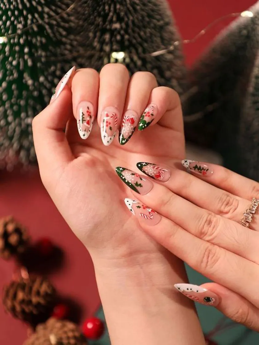 Mẫu nail Noel 2024 cute, nail Giáng Sinh đơn giản mà đẹp - META.vn