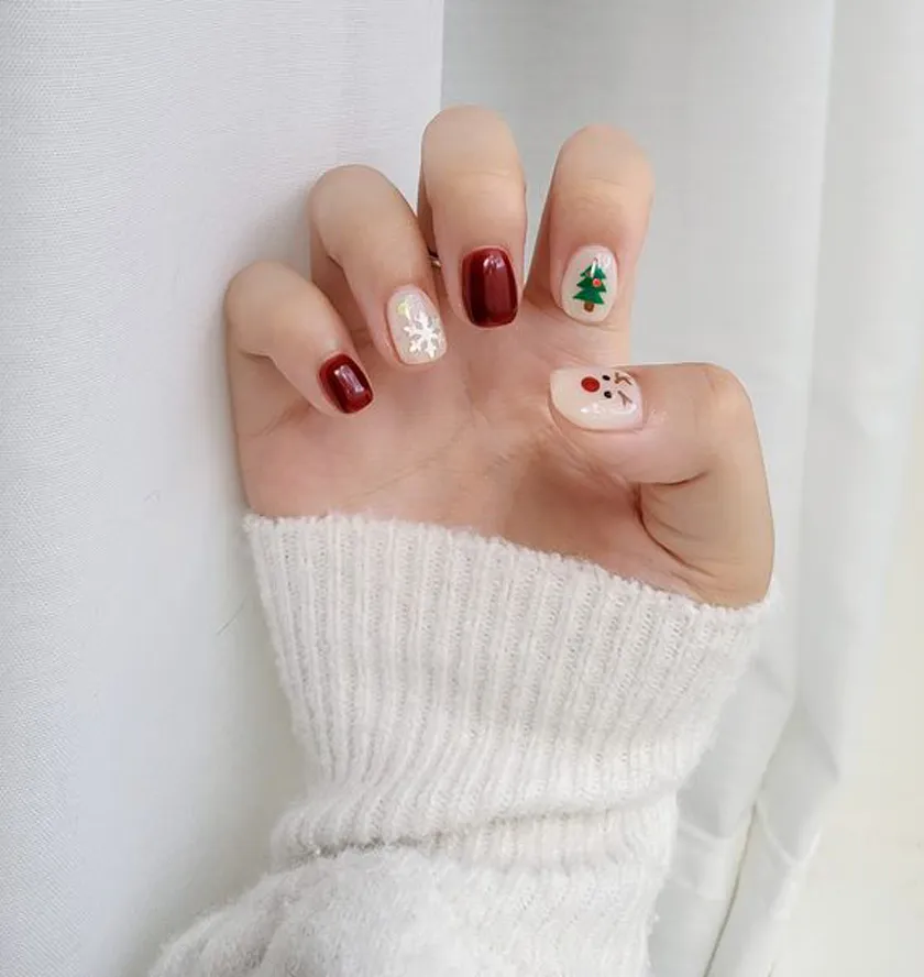 Top 70+ mẫu nail Noel đơn giản, xinh xắn cho mùa Giáng Sinh