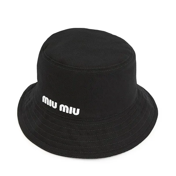 Mũ Miu Miu Bucket Hat 5HC196 Màu Đen
